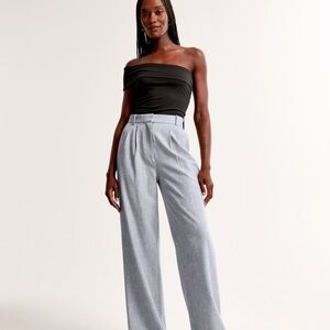 A&F Sloane Tailored Wide Leg Pant